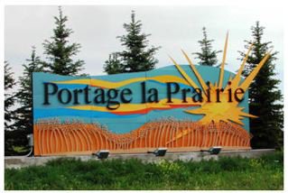 Yvette Cuthbert's Portage la Prairie Entrance Sign