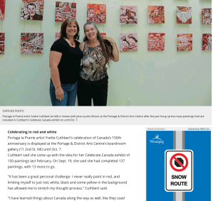 Celebrating in Red and White