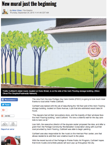 New mural just beginning