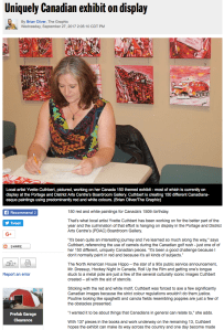 Uniquely Canadian Exhibit, Sept 27, 2017